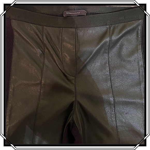 BCBG MaxAzria “Maddex” Leather Front Leggings (NWT) - Picture 7 of 10